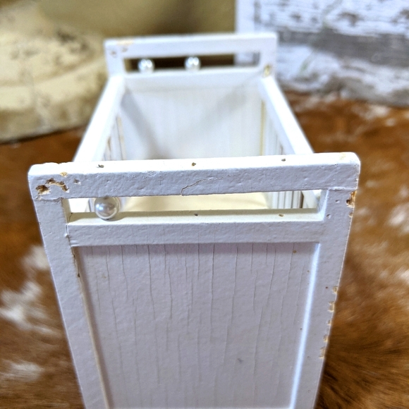 Vintage Dollhouse Furniture Baby Crib, Sofa, And Dresser Miniature Three Pieces - Picture 12 of 13